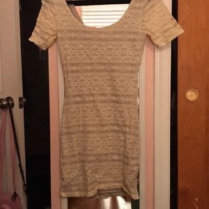 Lace Abercrombie body con dress, size small